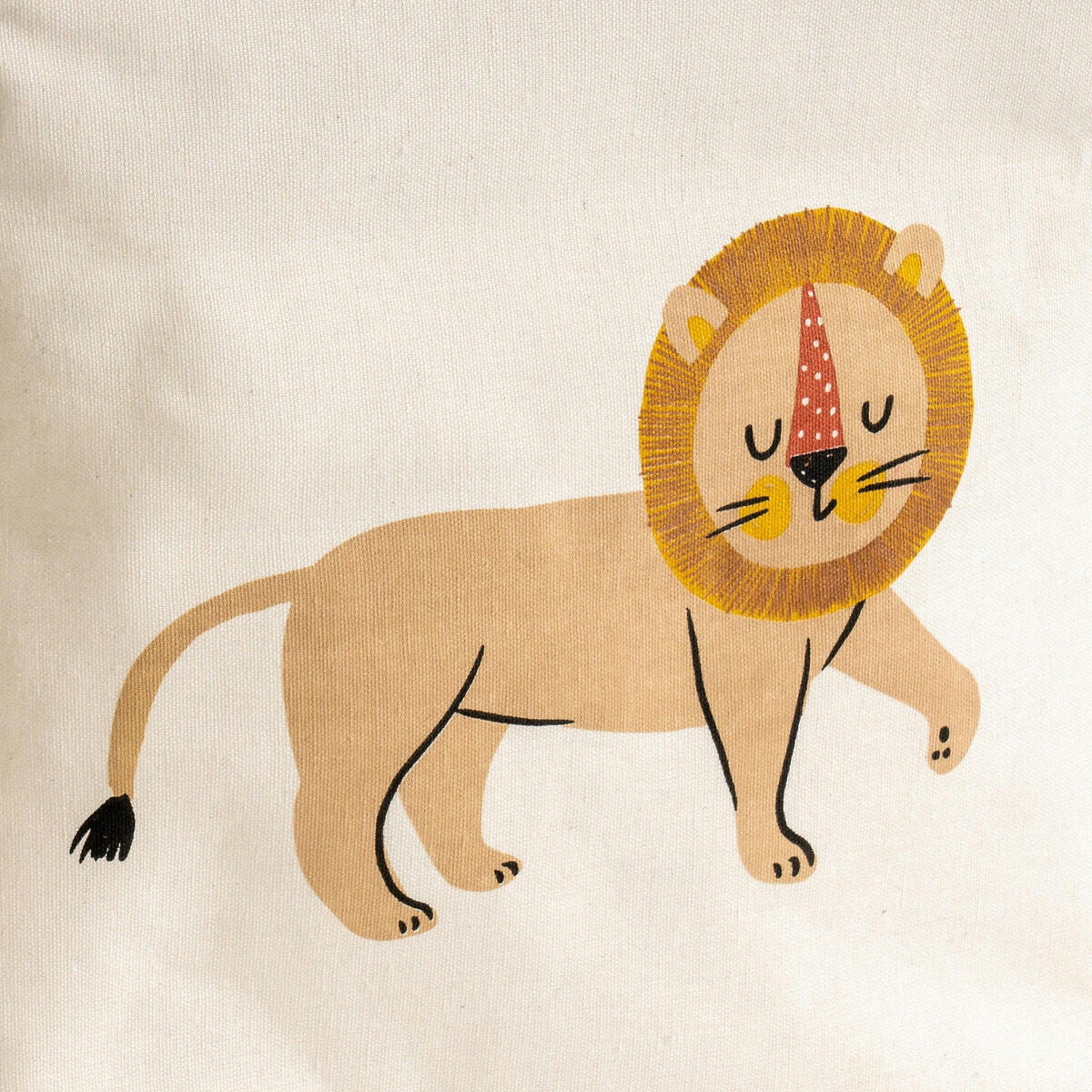 Panier cube motif lion, Junglito