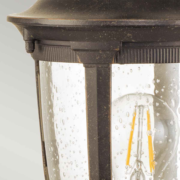 Lampa ogrodowa stojąca brąz Cleveland wys:46,6 cm 1xE27x60W IP44 Elstead