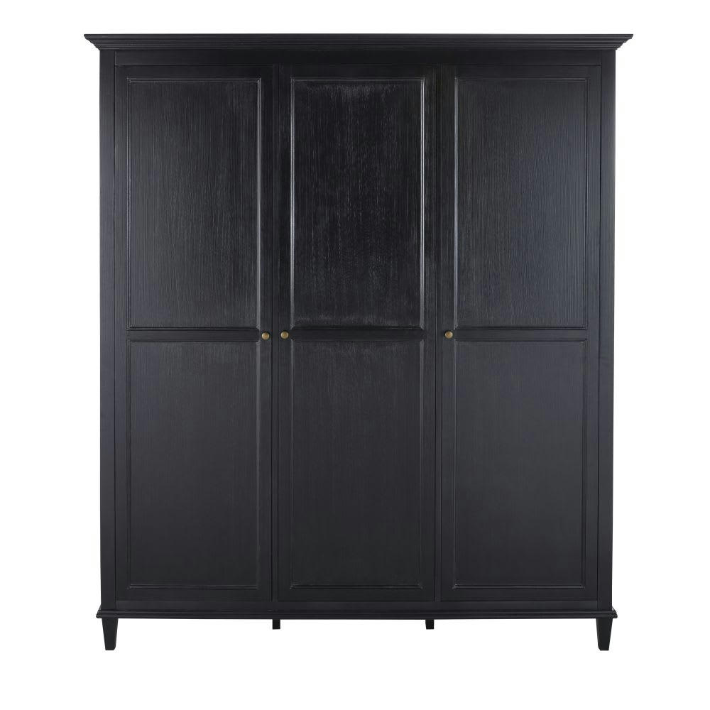 Cambronne - Armoire 3 portes noire