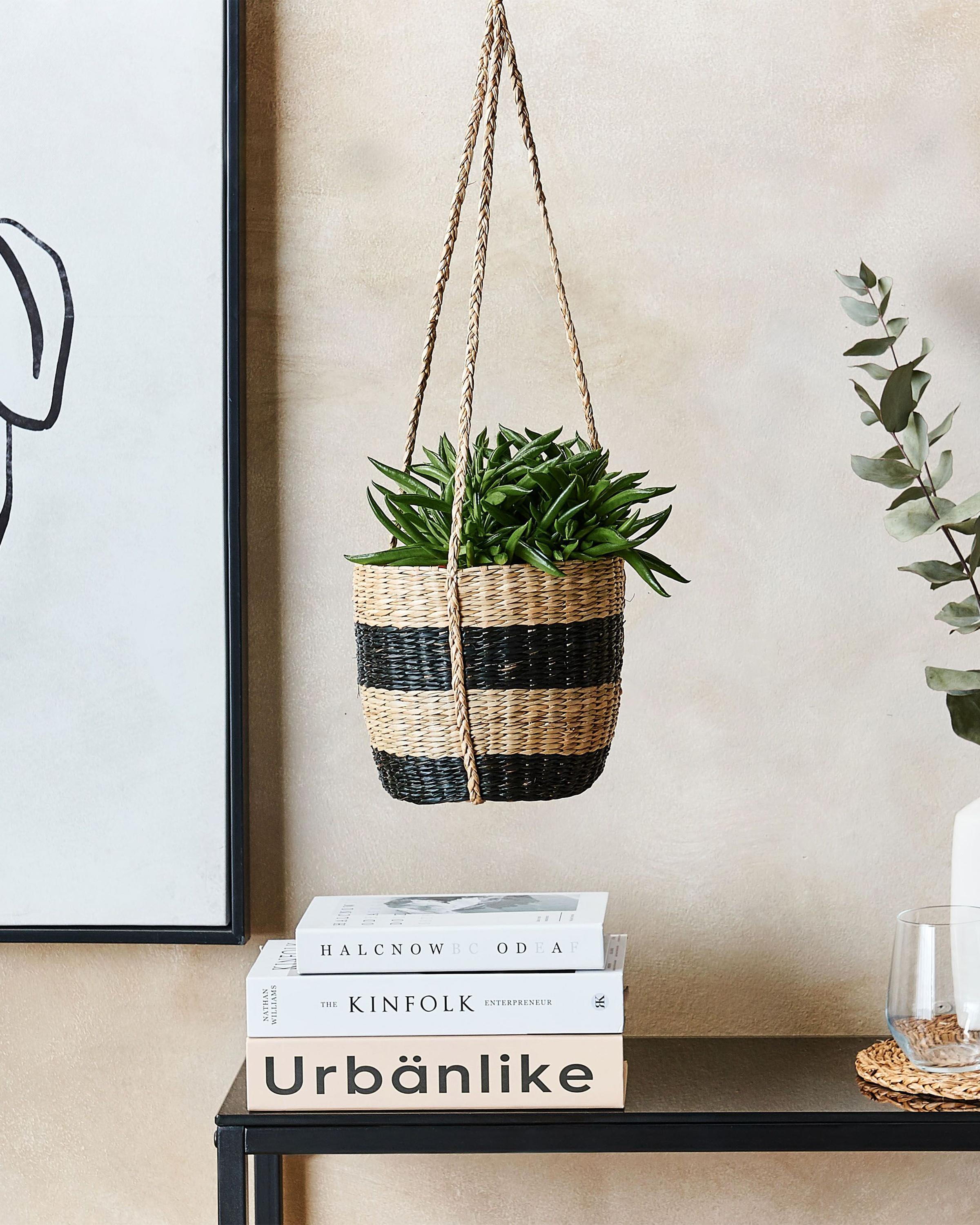 Plant Pot RUFFE Seagrass 18 cm Natural