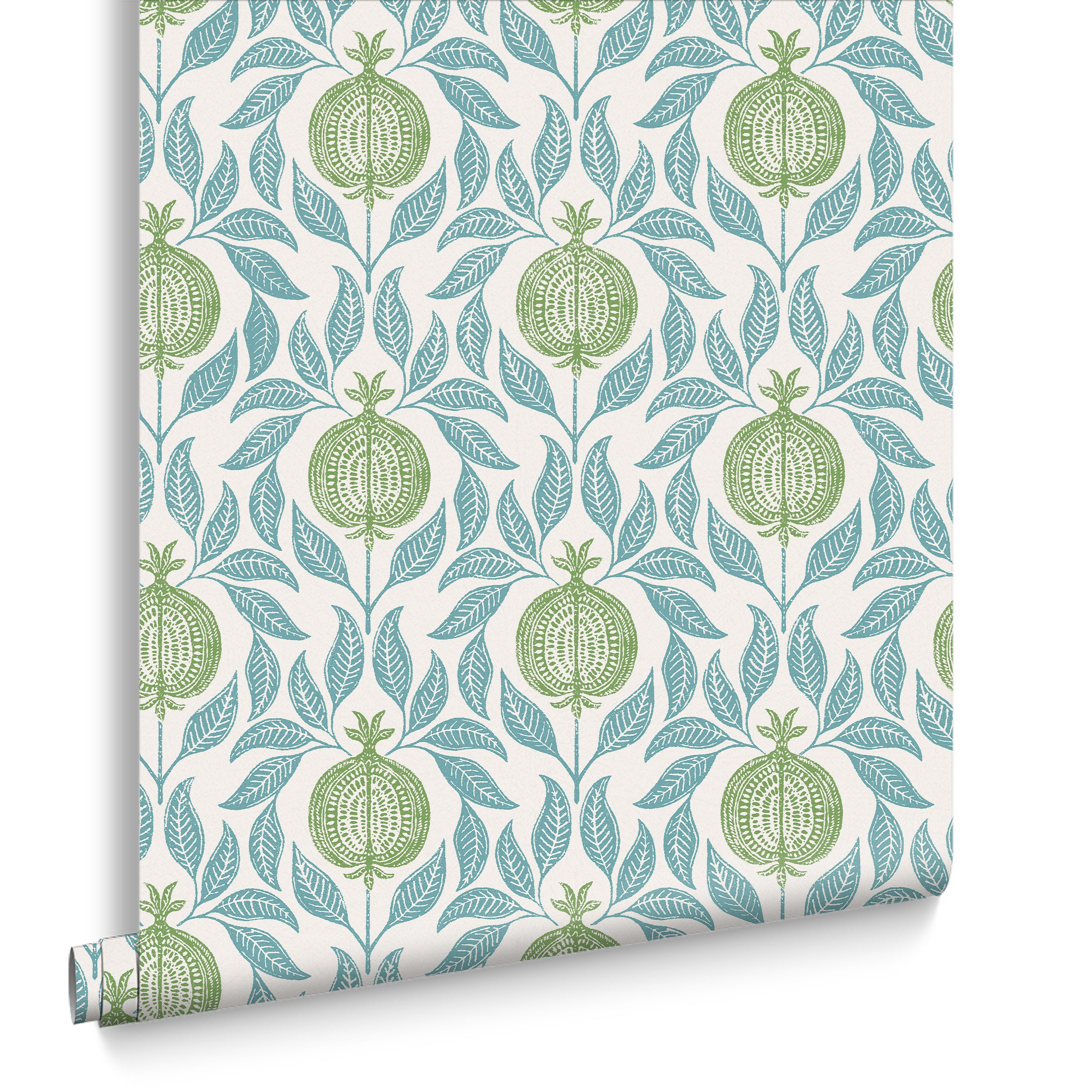 Graham & Brown Vliesbehang Apple of Grenada Blue & Green