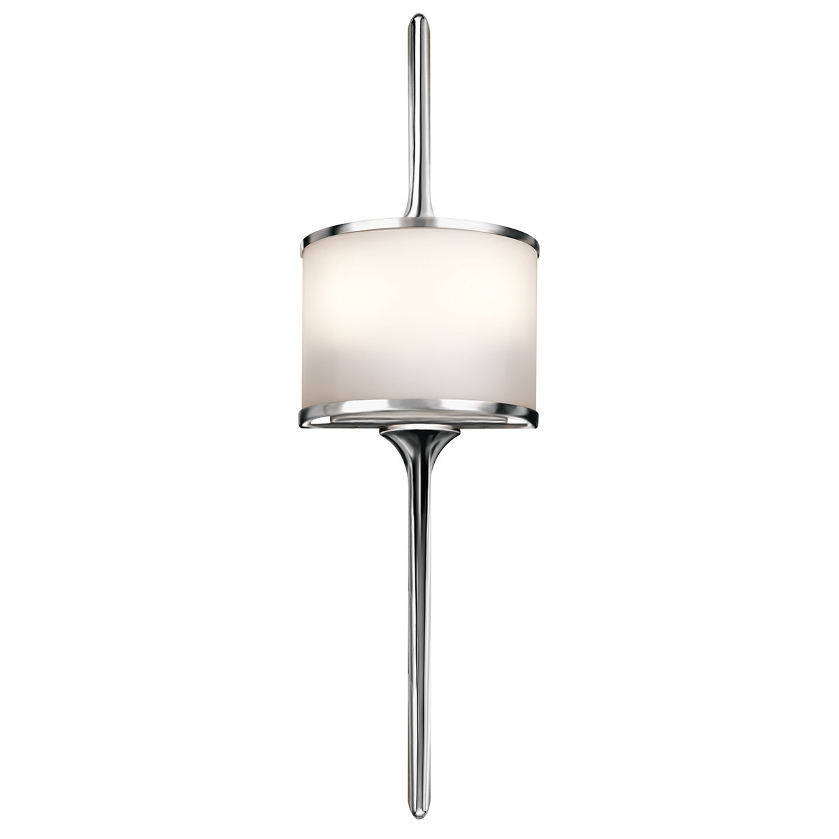 Kinkiet srebrny Mona 2xG9x3,5W wym:55,9x16,5x9,8cm IP44 Kichler