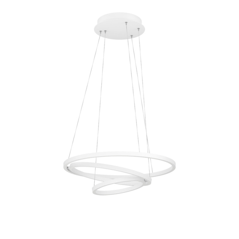 Suspension LED Lobinero-Z connectée blanche Ø 58 cm 43,2 W