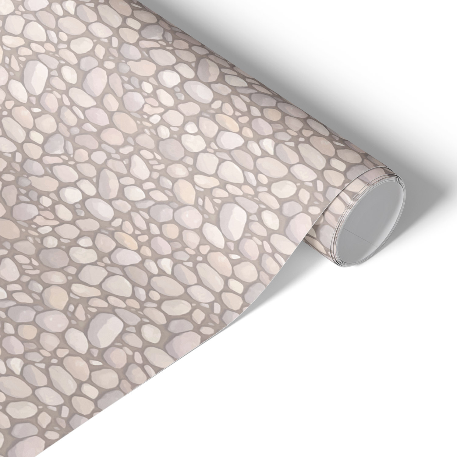 Okleina na meble Beżowe kamienie 50x100 Folia samoprzylepna Loft