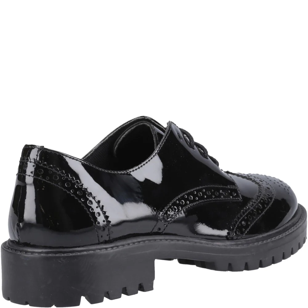Hush Puppies Athena Patent Junior School Shoes