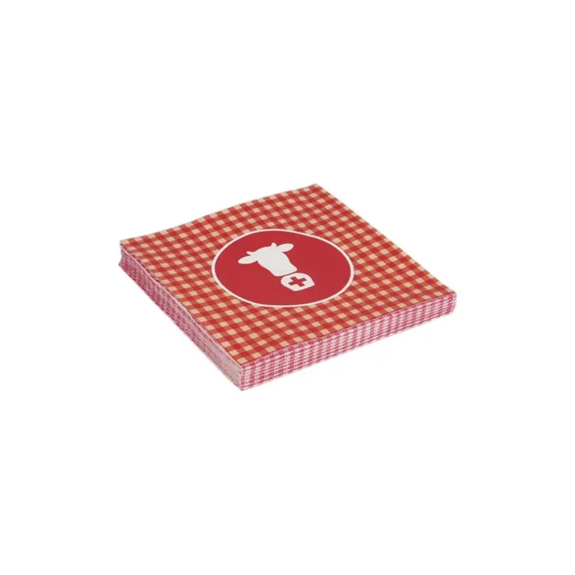 Serviette 4er-Set Kuhmotiv