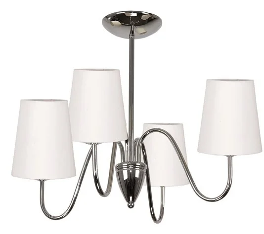 Lampa sufitowa chrom do kuchni glamour EDYLIT 4xE27 KRIOS 7-681