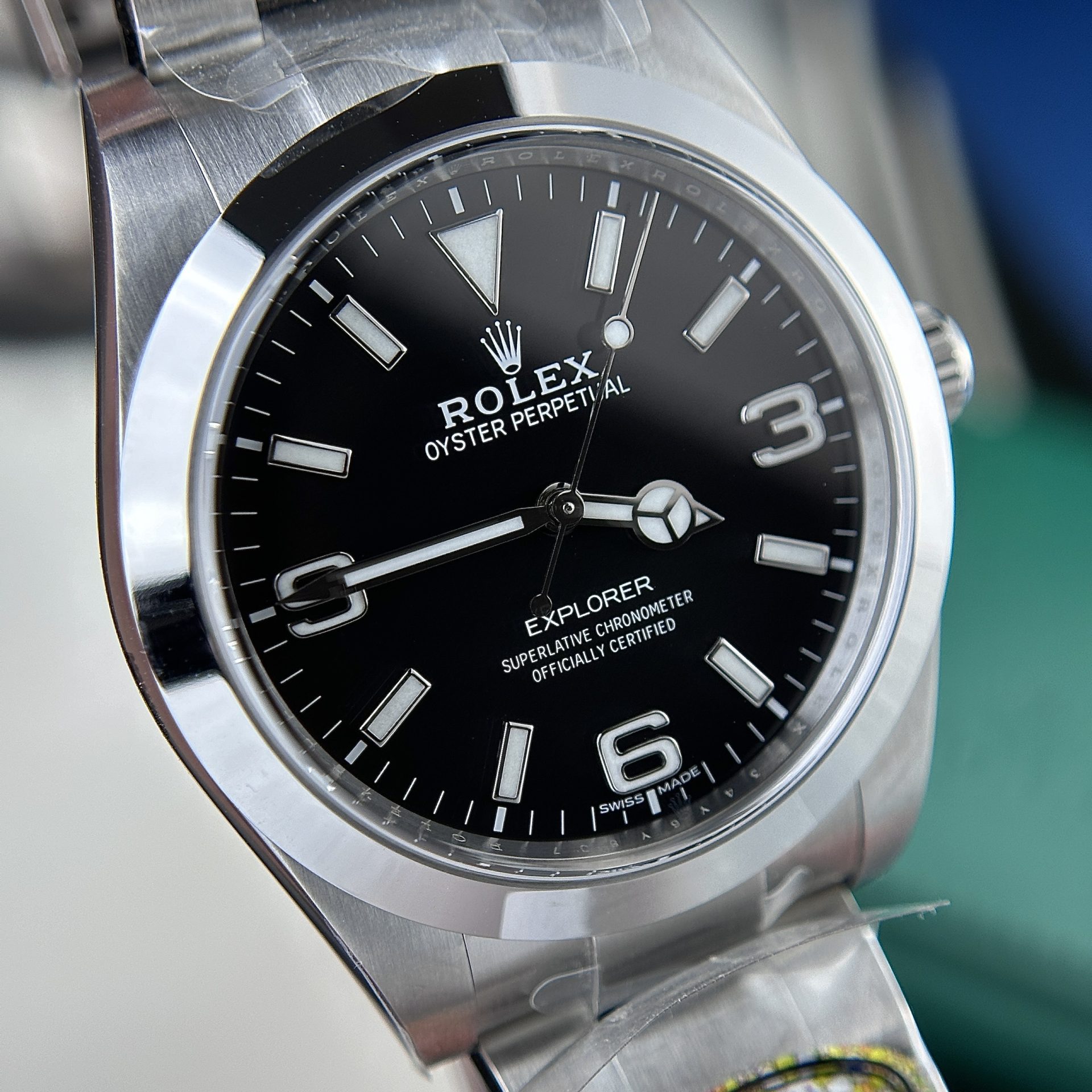 Rolex Explorer 214270 904L Steel Black Dial 39mm Oyster Super Clone