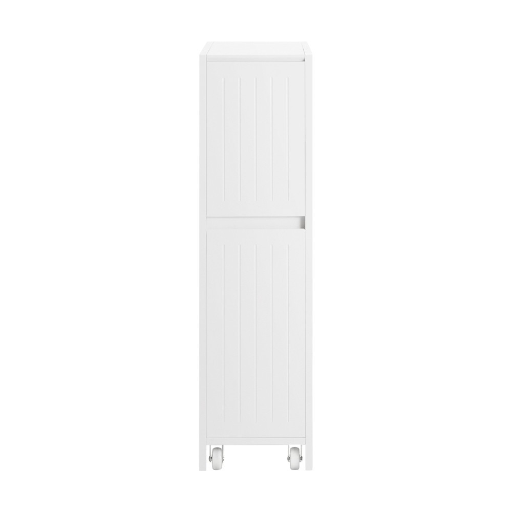 SoBuy Niska szafka łazienkowa z dwiema szufladami Biały 60x20x75cm BZR111-W