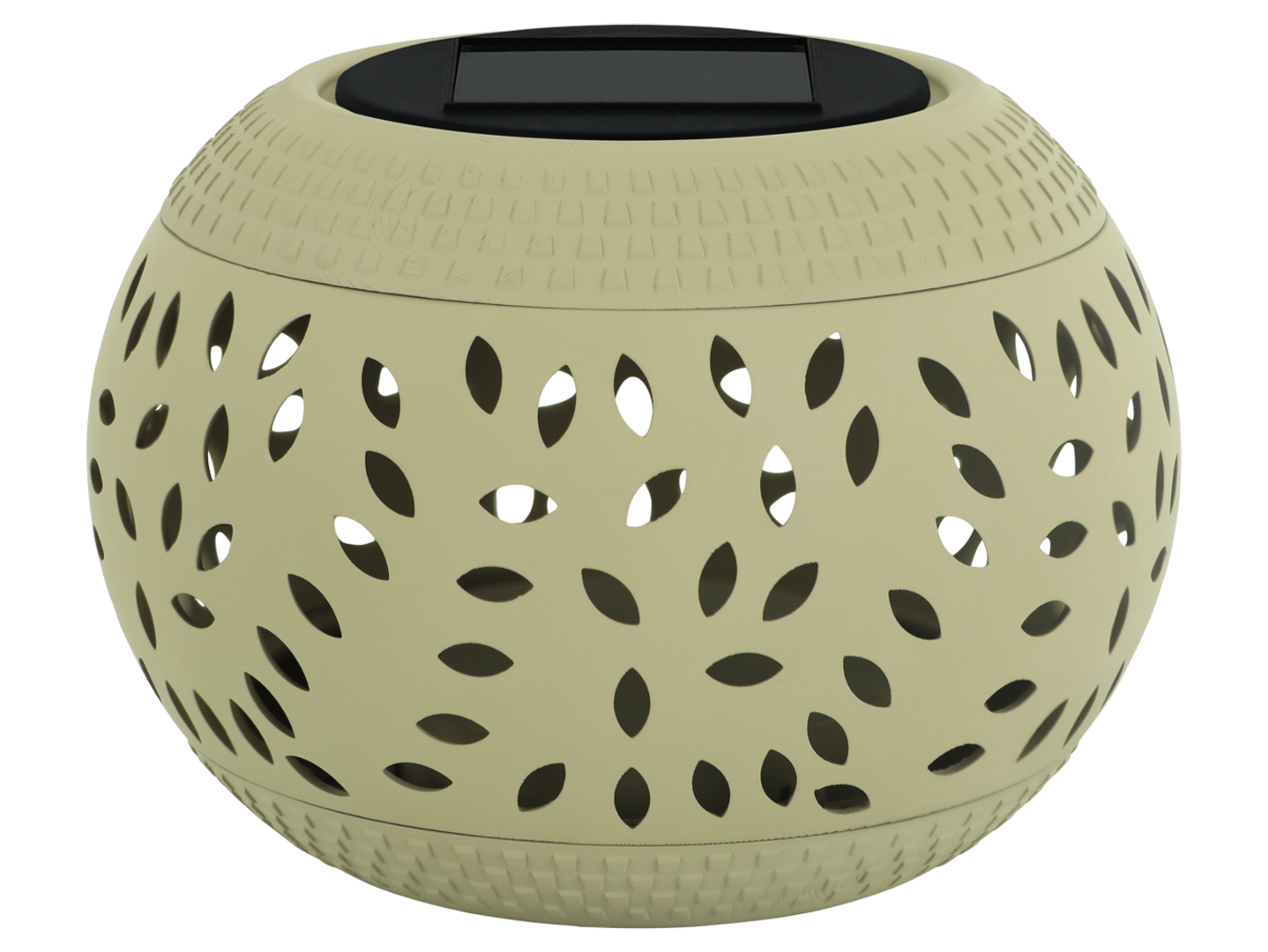 Lampa solarna Herbi LED z czujnkiem dnia i nocy beżowa