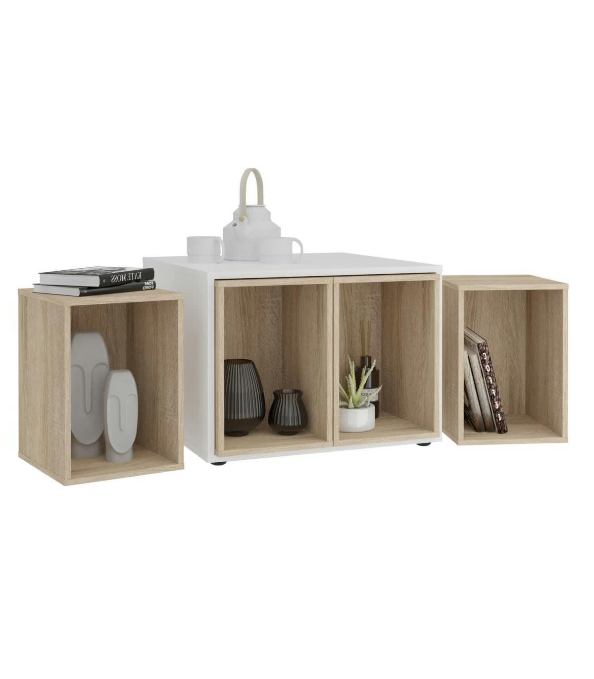 JOKER 1 - Table basse avec 4 éléments amovibles- L71,5 cm