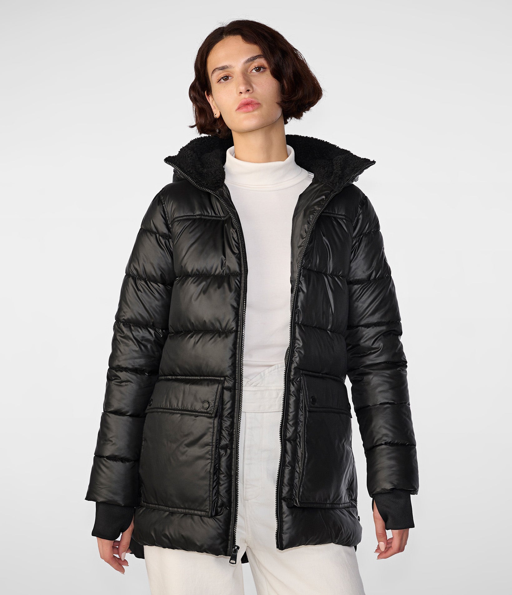 Fully Sherpa Lined Puffer