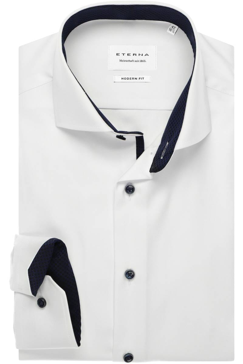 ETERNA Cover Shirt Modern Fit Hemd weiss, Einfarbig