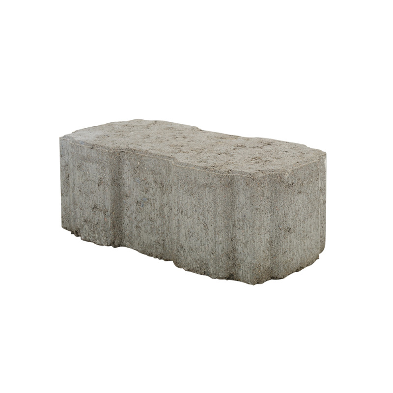 Palette 440 Pavés perméables à l'eau en béton gris 22 x 11 x 6 cm COBO GARDEN