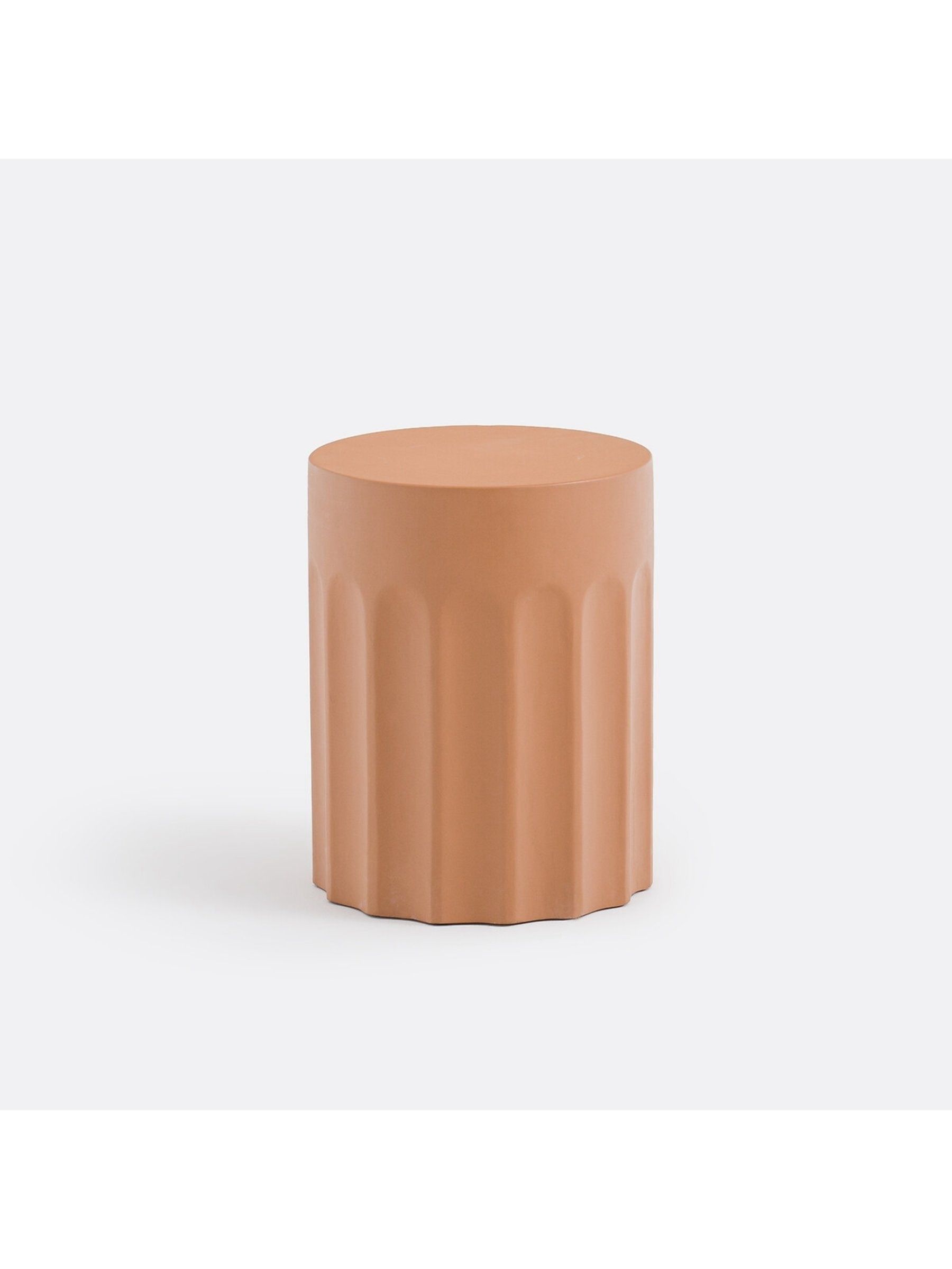 La Redoute Intérieurs Terracotta Mannila Cement Fibre Garden Side Table