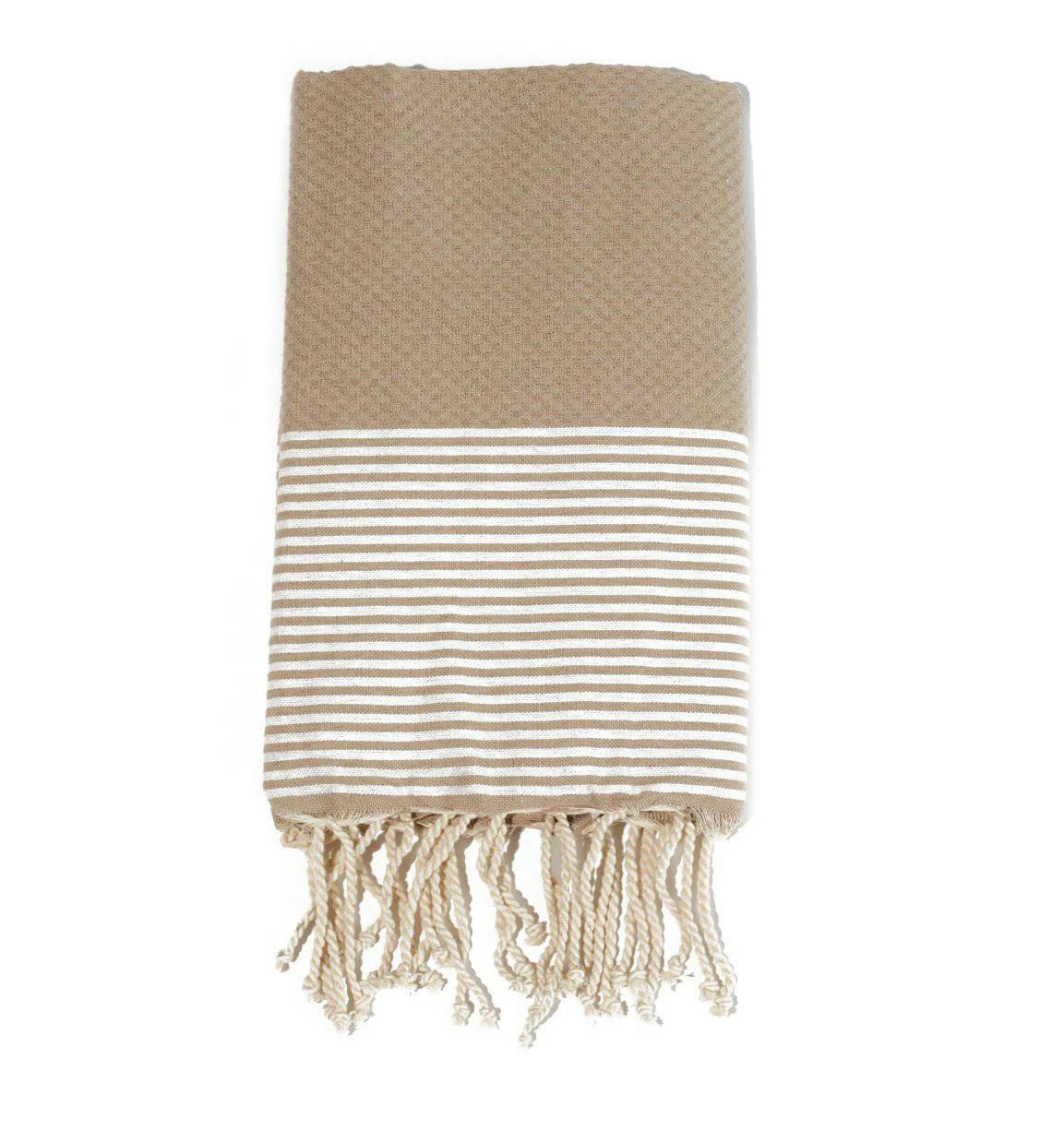 - Fouta en coton tissage nid d