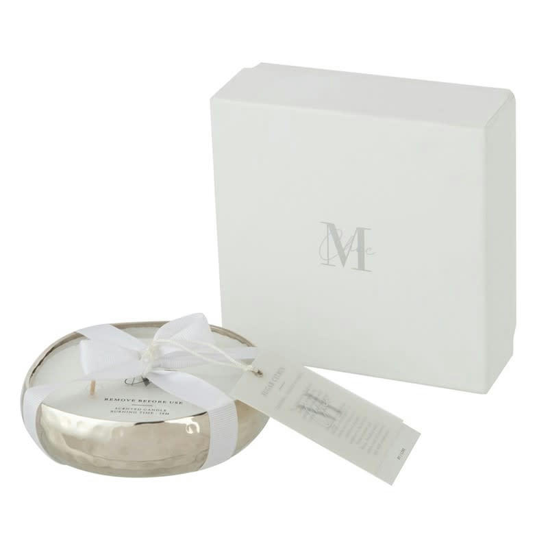 - BOUGIE PARFUMEE LIVIA METAL ARGENT SMALL