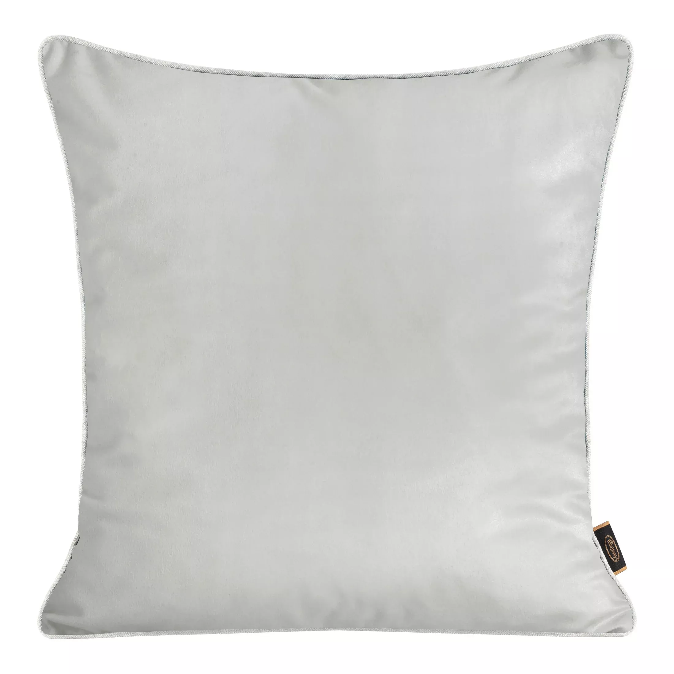 Poszewka na poduszkę 45x45 cm welwetowa kolor jasnopopielaty, dwustronna z wypustką na brzegach VELVET 57 Eurofirany Premium