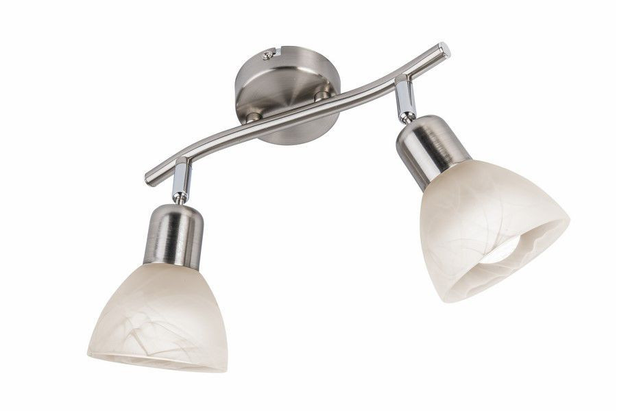Lampa sufitowa nikiel Daytona 2 2xE14x40W wym: 12x25x10 cm Reality