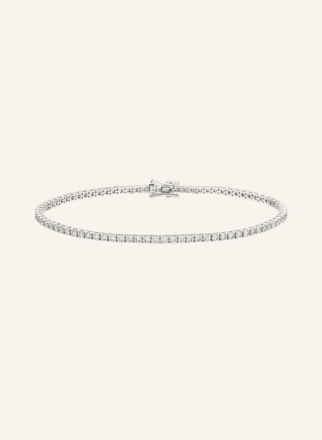 Leaf Armband TENNIS aus 18 Karat Weißgold mit 1,99 ct. Diamanten