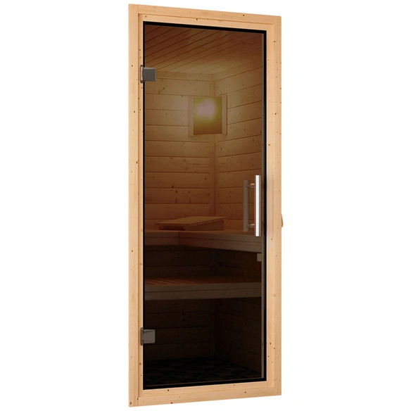 Sauna »Olai«, inkl. 3.6 kW Saunaofen mit externer Steuerung, für 3 Personen