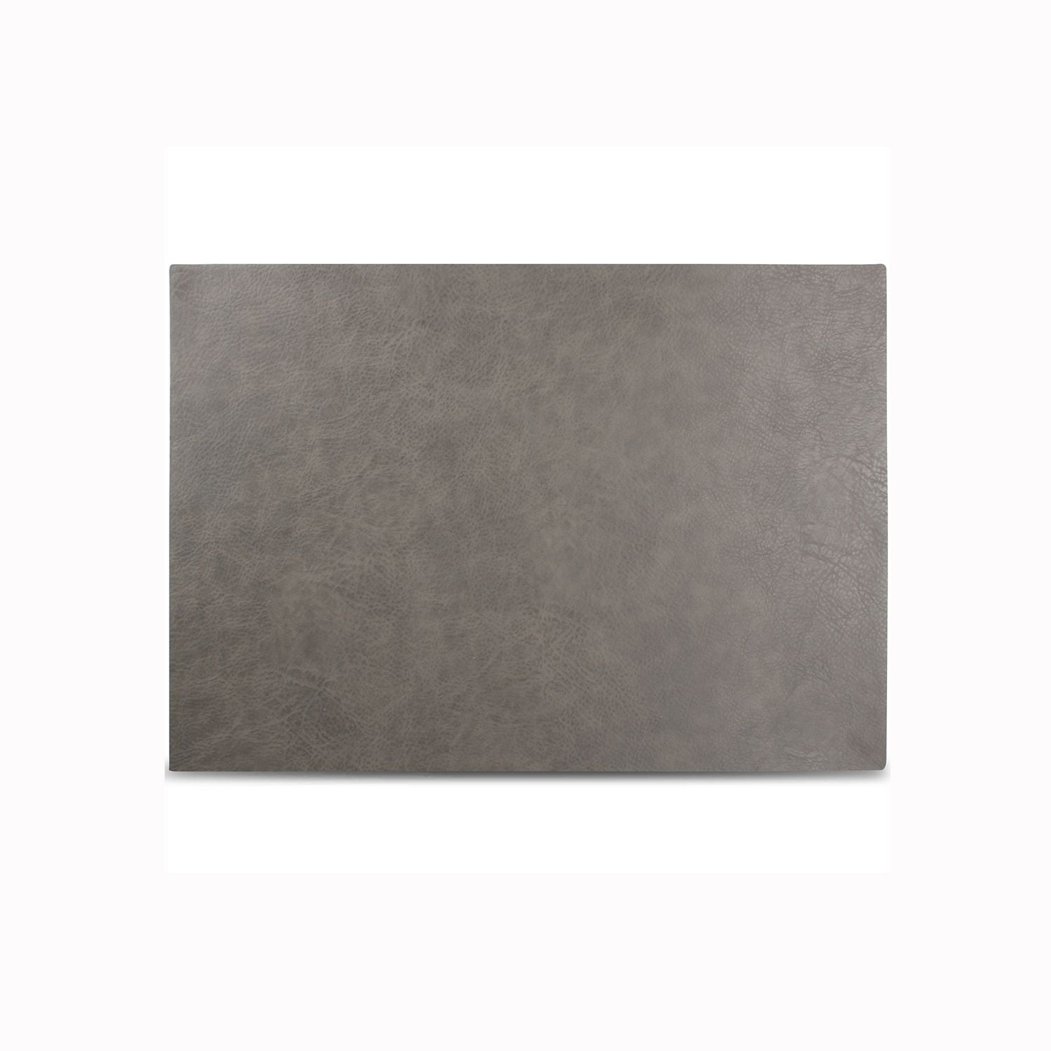 Bonbistro - Placemat 43x30cm lederlook grijs Layer - Set van 4