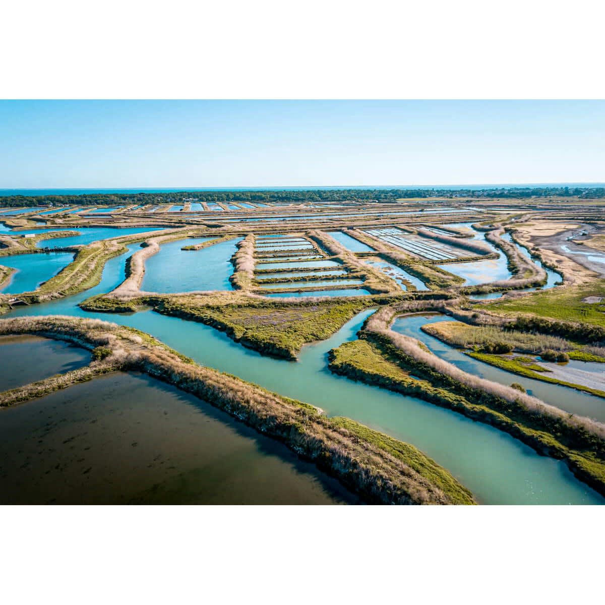 GRANDS ESPACES - Tableau sur toile marais salants 65x97 cm