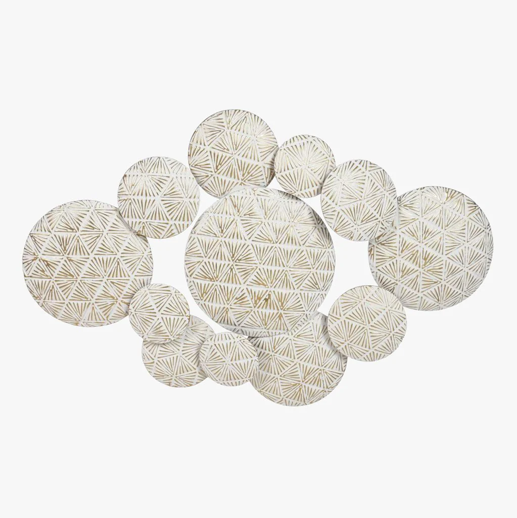 Decoração de Parede Círculos Metal BRILHO