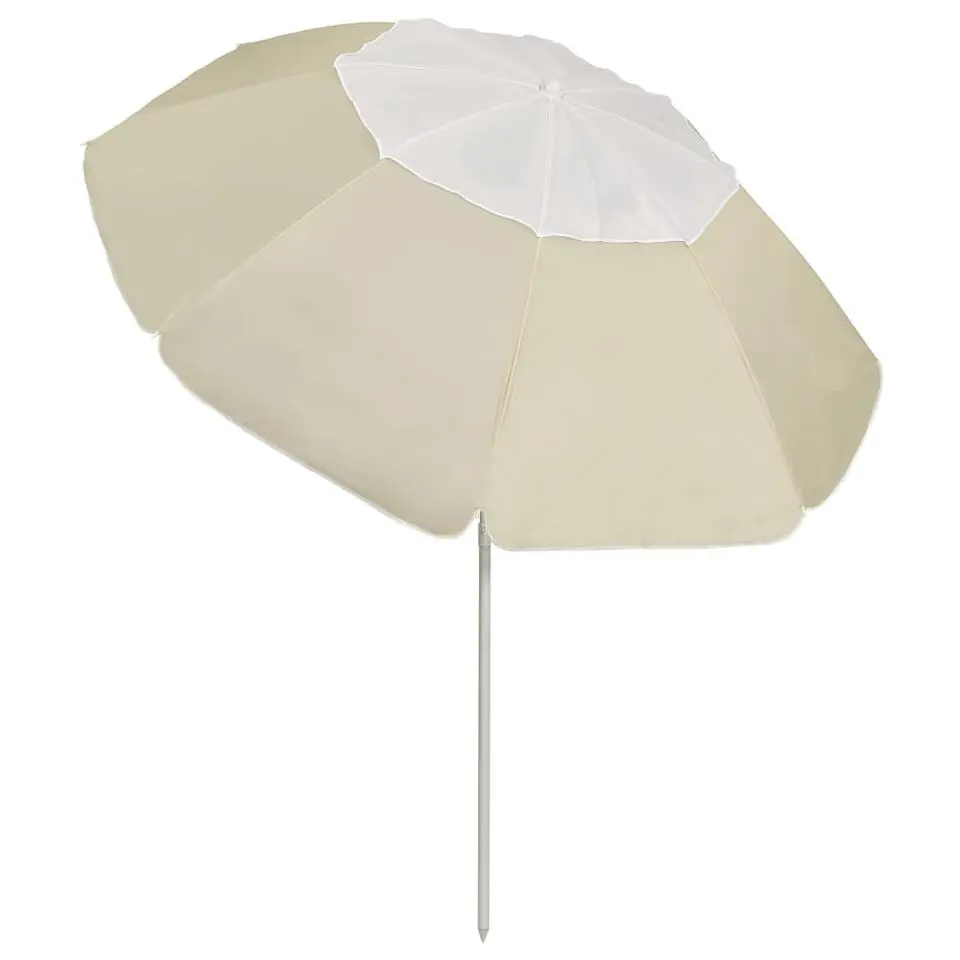 vidaXL - Strandparasol - Geel - Polyester