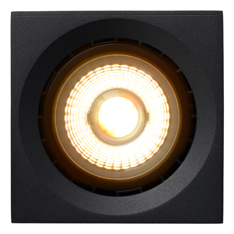 Spot LED Fedler noir dimmable GU10 12 W LUCIDE