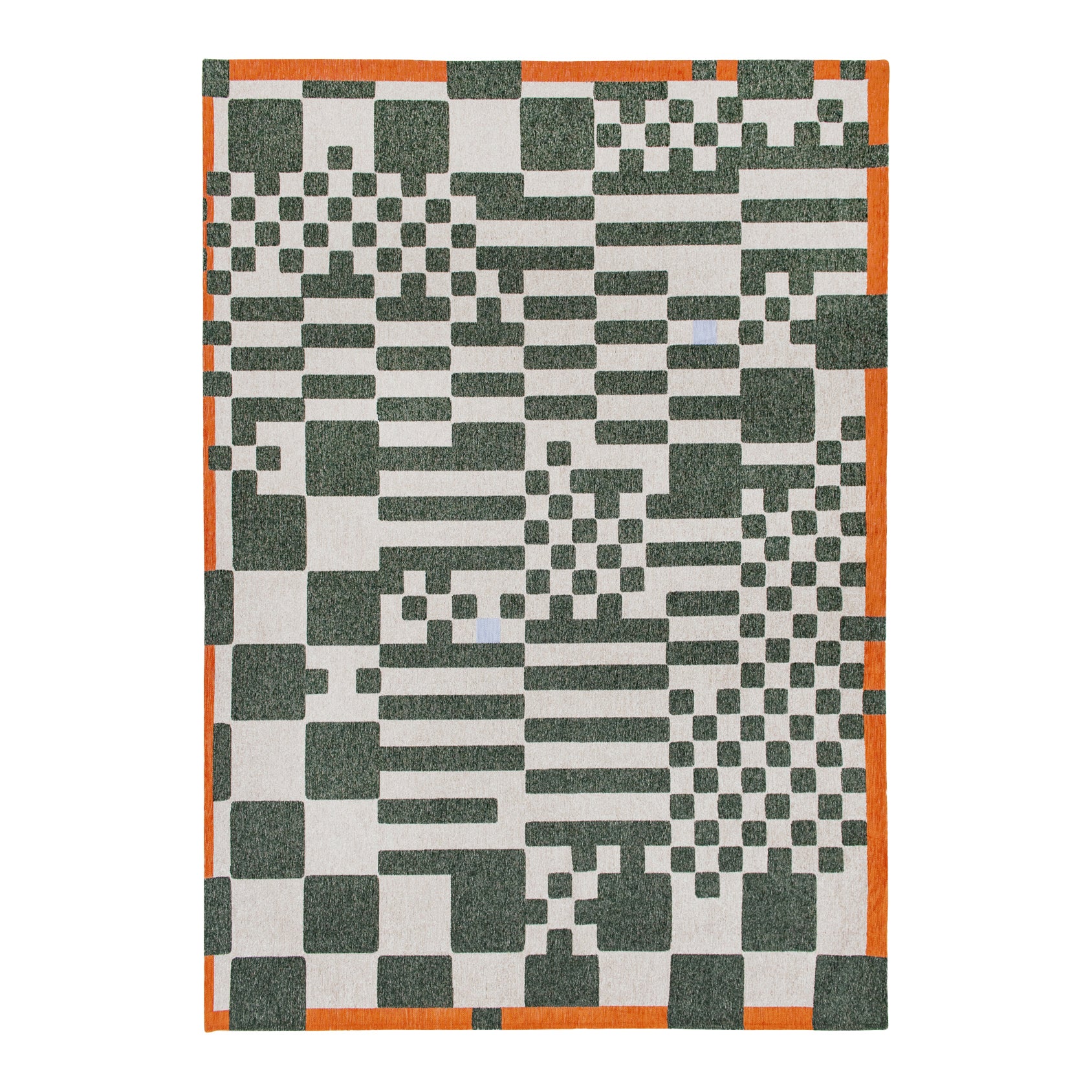Louis de Poortere Craft Chess Vloerkleed 240 x 340 cm - Deep Green