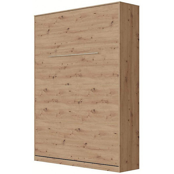 Lit escamotable  2 Placards Vertical 140x200 (100x2)cm Standard Chêne Sauvage-Chêne Sauvage