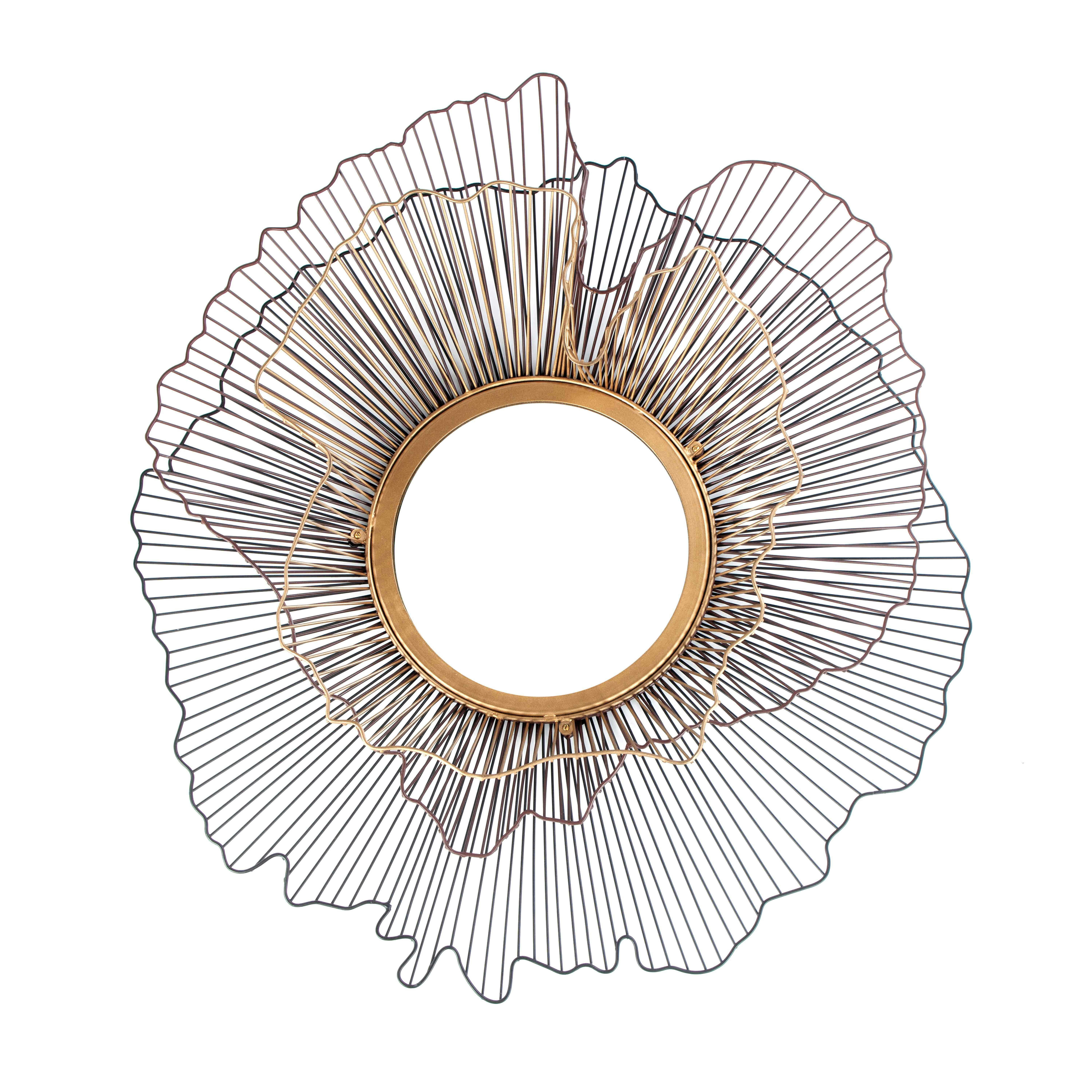 BLOMA - Miroir en métal tricolore 67 cm