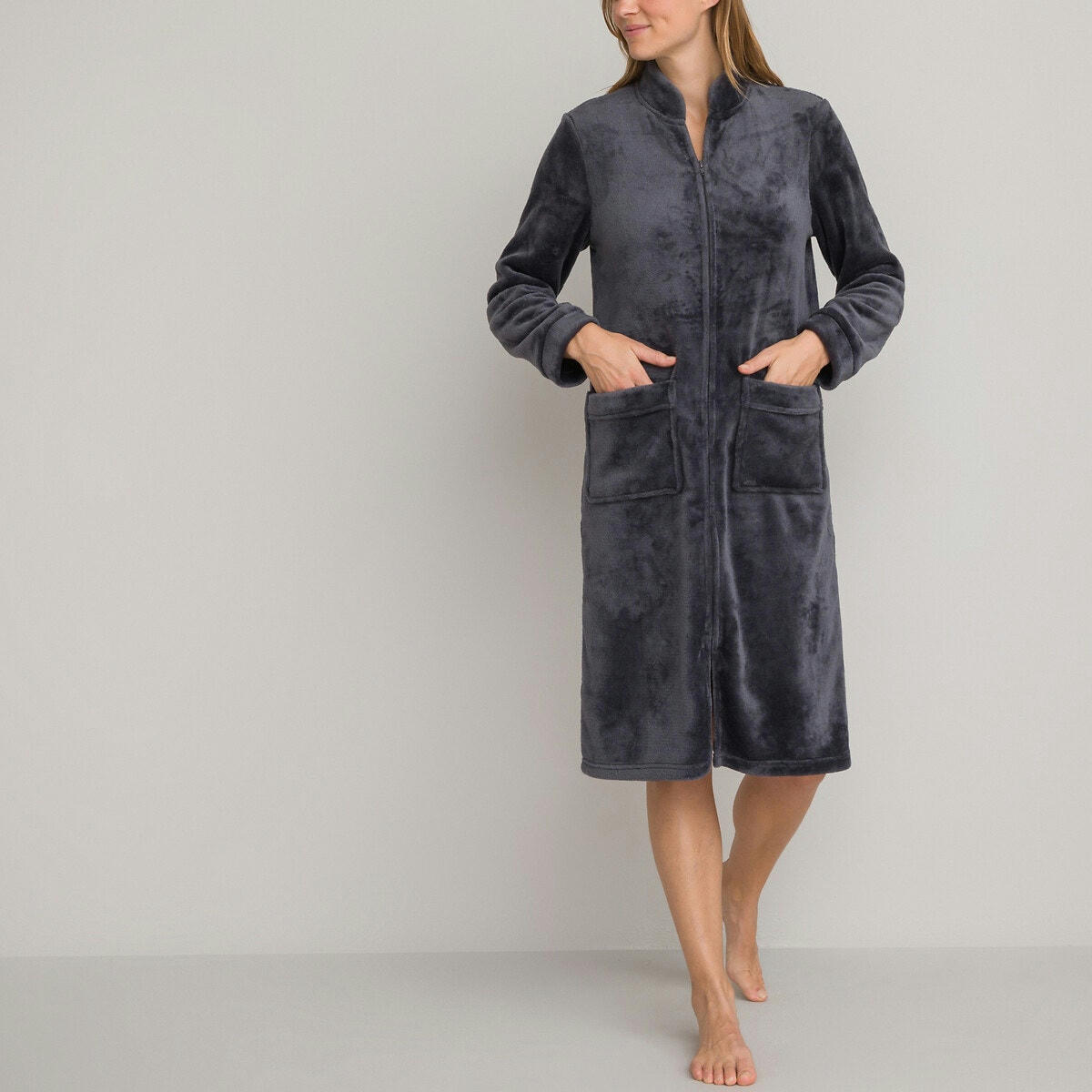 Robe de chambre en maille polaire