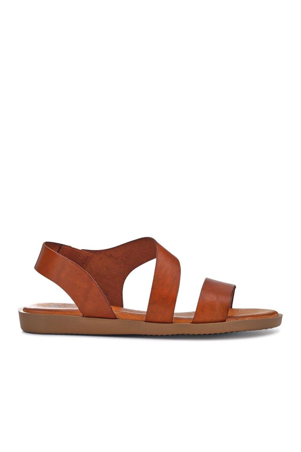 Pavers Elasticated Leather Sandals