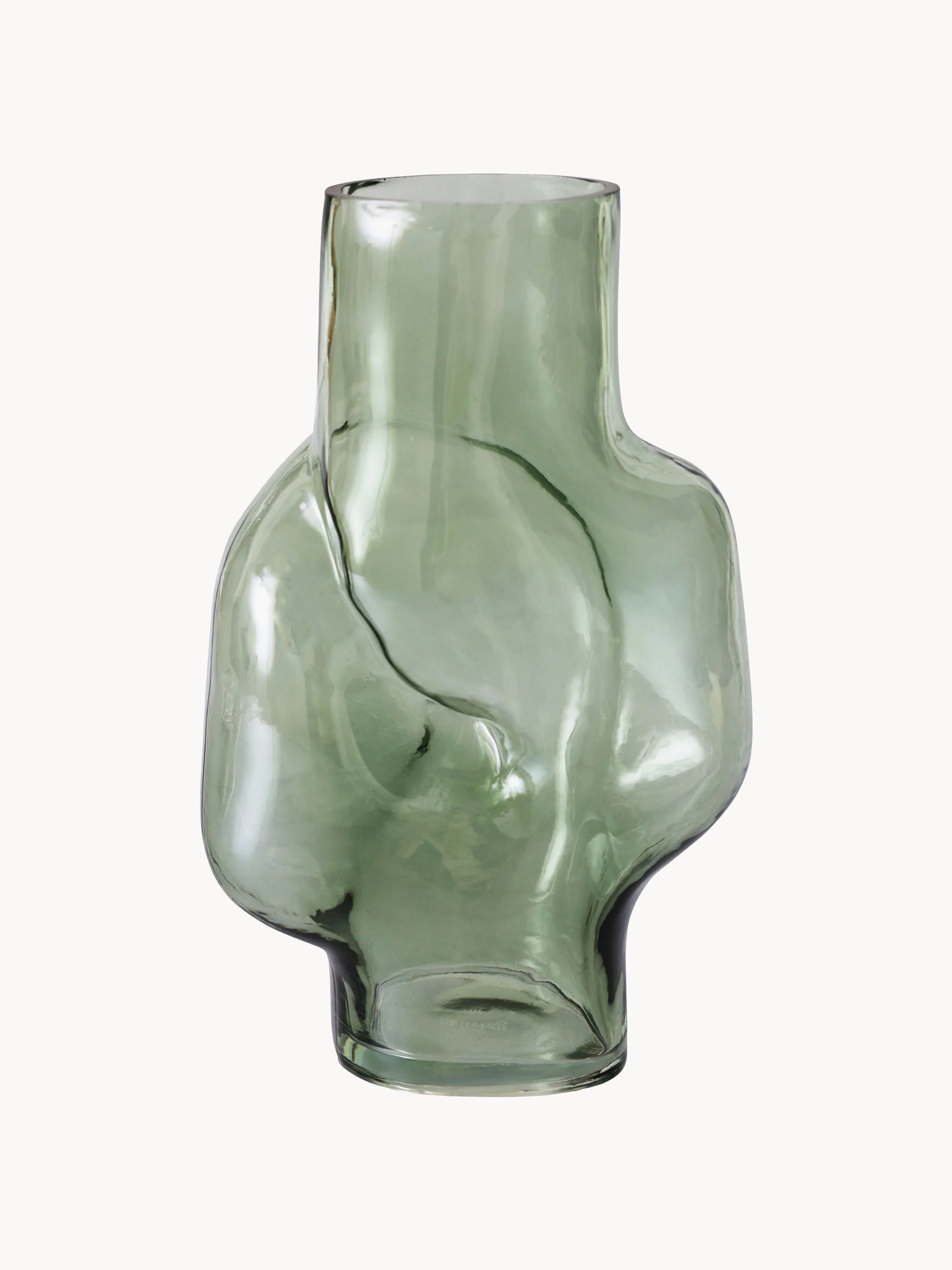 Handgefertigte Glas-Vase Gleam, H 32 cm