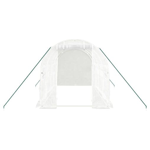 NNEVL Greenhouse with Steel Frame White 8 m&sup2; 4x2x2 m