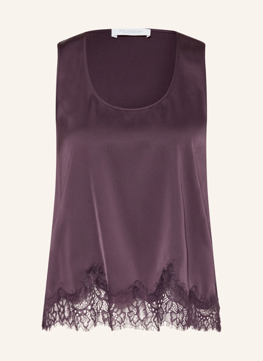 Rich & Royal Satintop mit Spitze