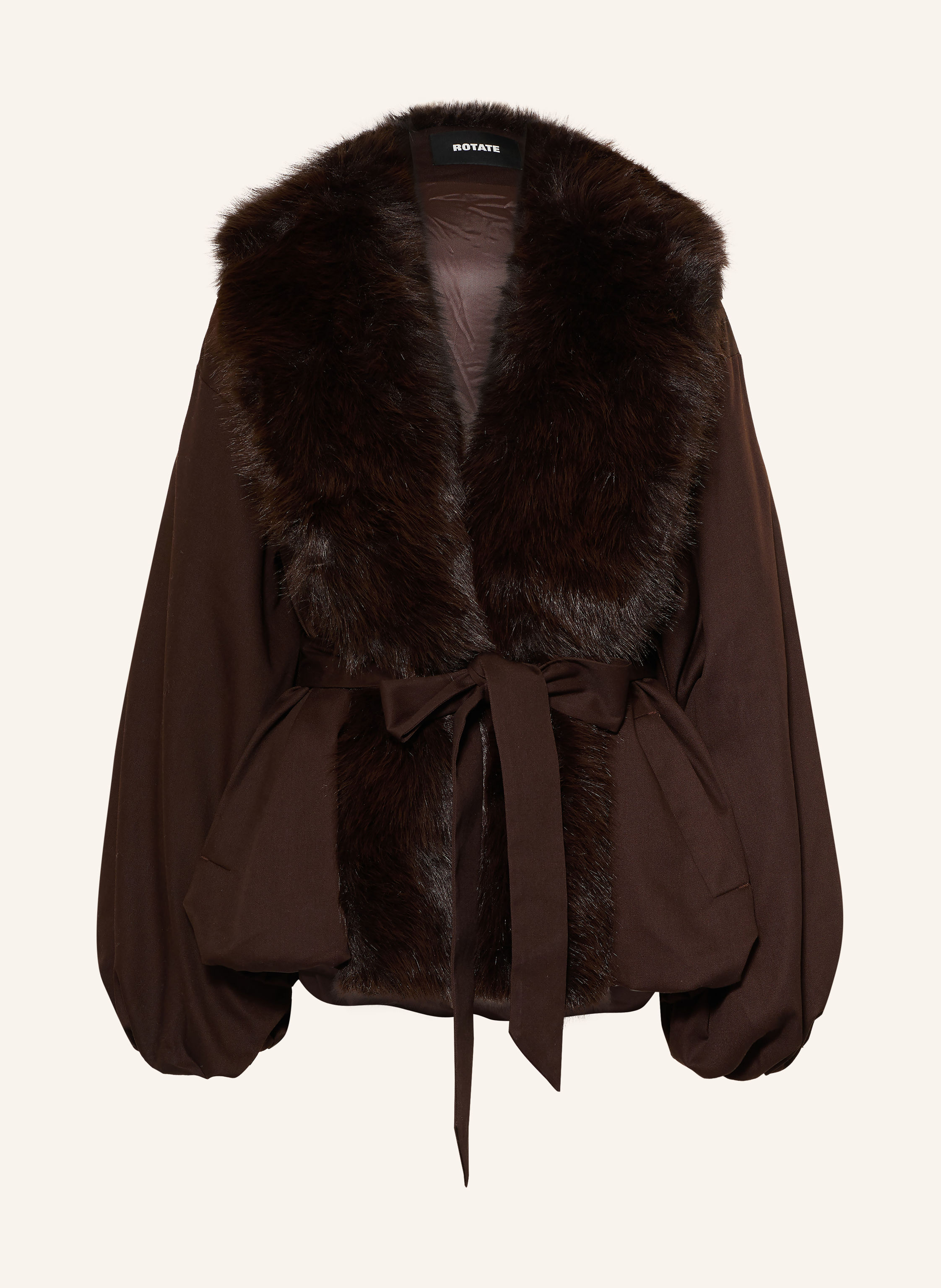 ROTATE Jacke mit Kunstfell