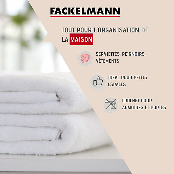 Crochet de porte en acier inoxydable Fackelmann Tecno