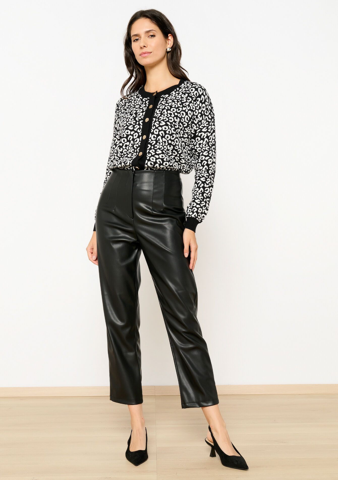 Broek in imitatieleer