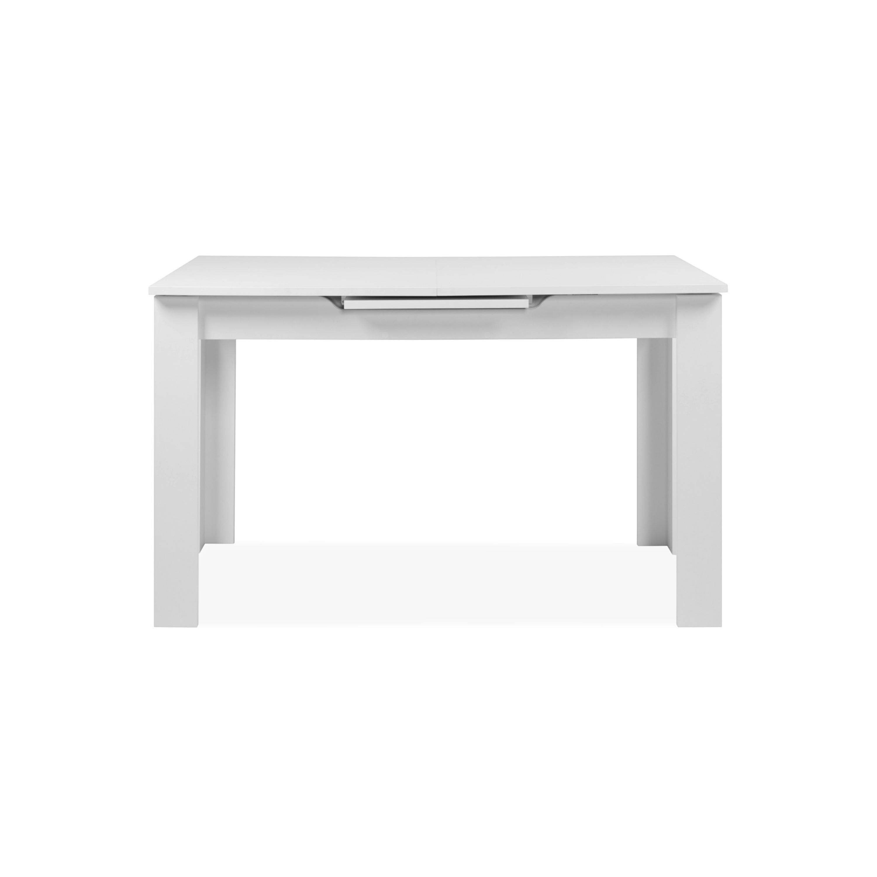 Table à manger extensible blanche 160-200 cm ALVA