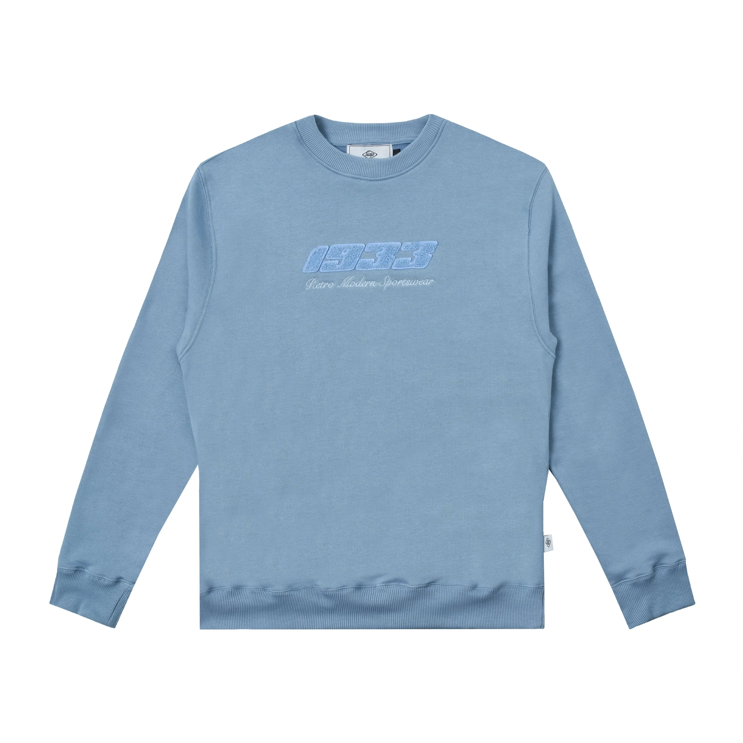 Sanjo Retro Sportswear Mono Sweater // Sky