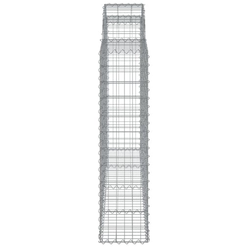NNEVL Arched Gabion Basket 200x30x120/140 cm Galvanised Iron