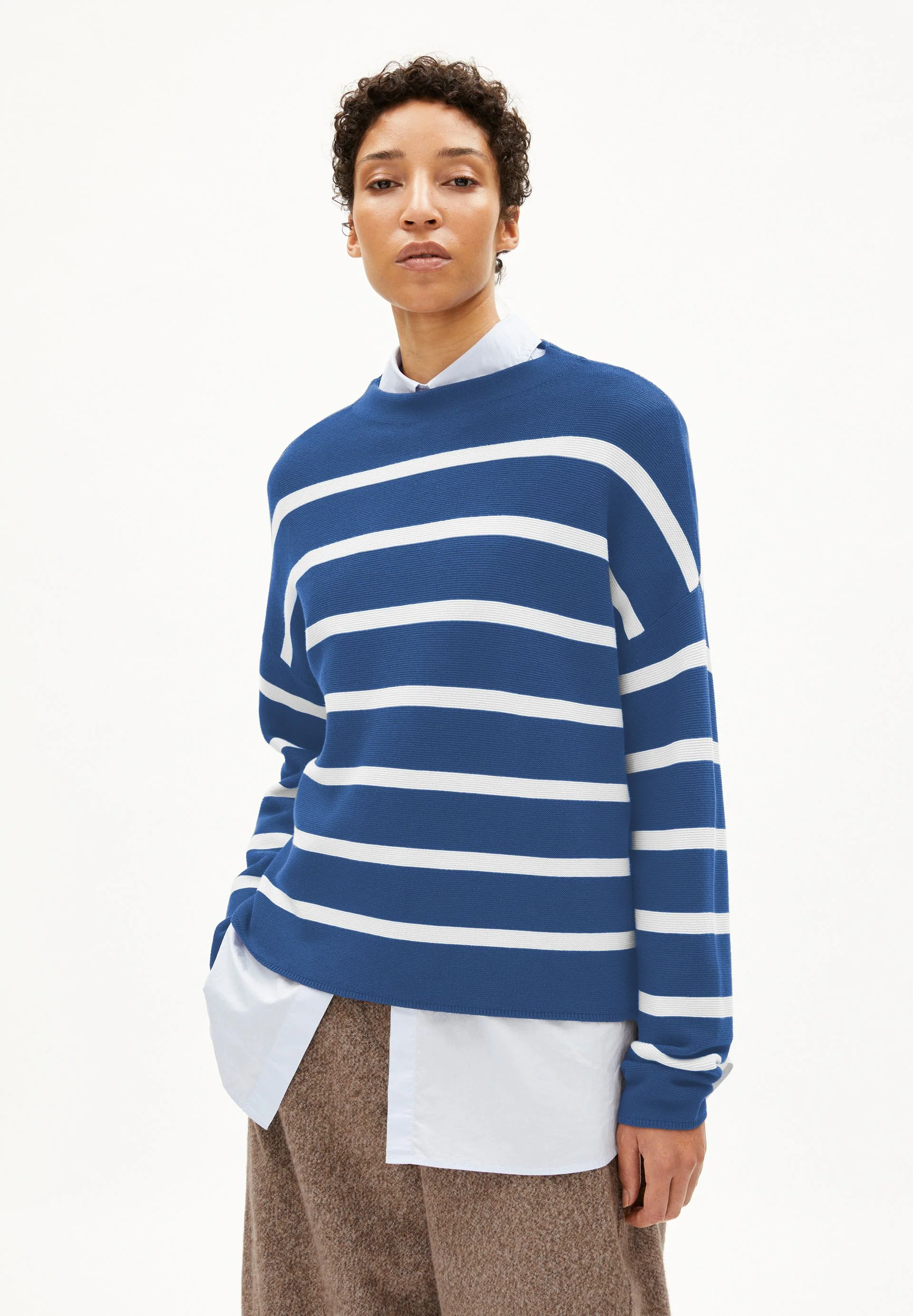 MERINAA STRIPES STRICKPULLOVER