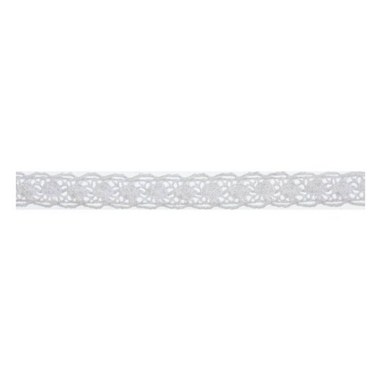 White Cotton Lace Scallop Ribbon 10mm x 5m