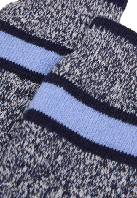 Mens 1pk Navy Chunky Thermal Ankle Socks