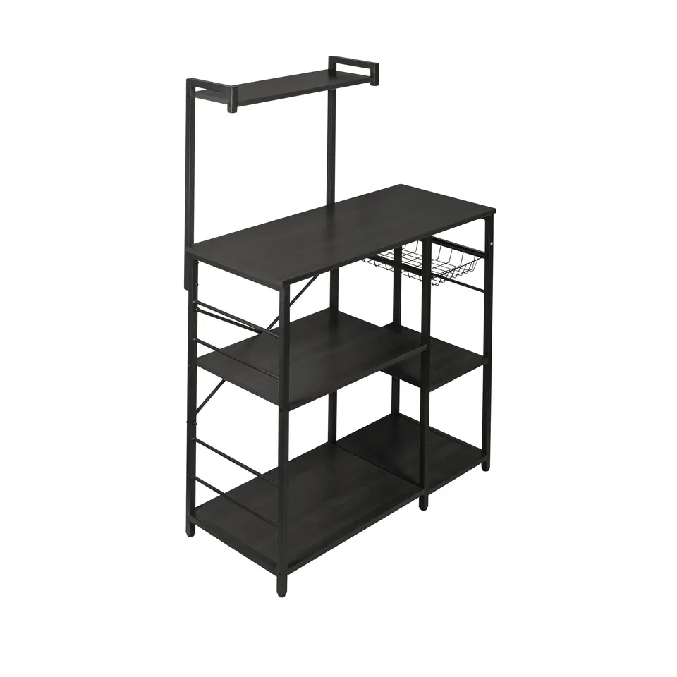 ERRO Keukenrek - opbergrek keuken - 90x40x132cm - zwart