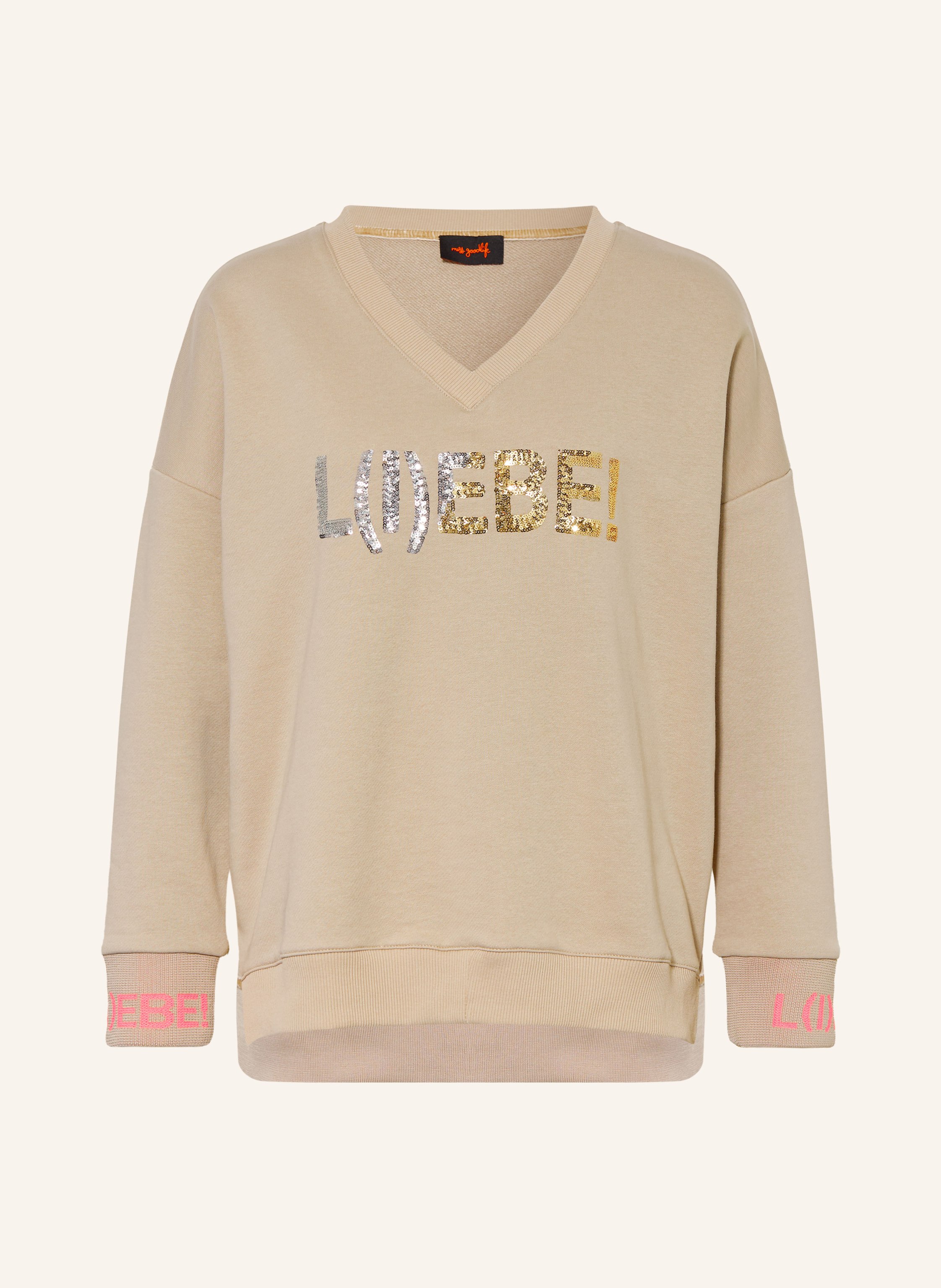 miss goodlife Sweatshirt mit Pailletten