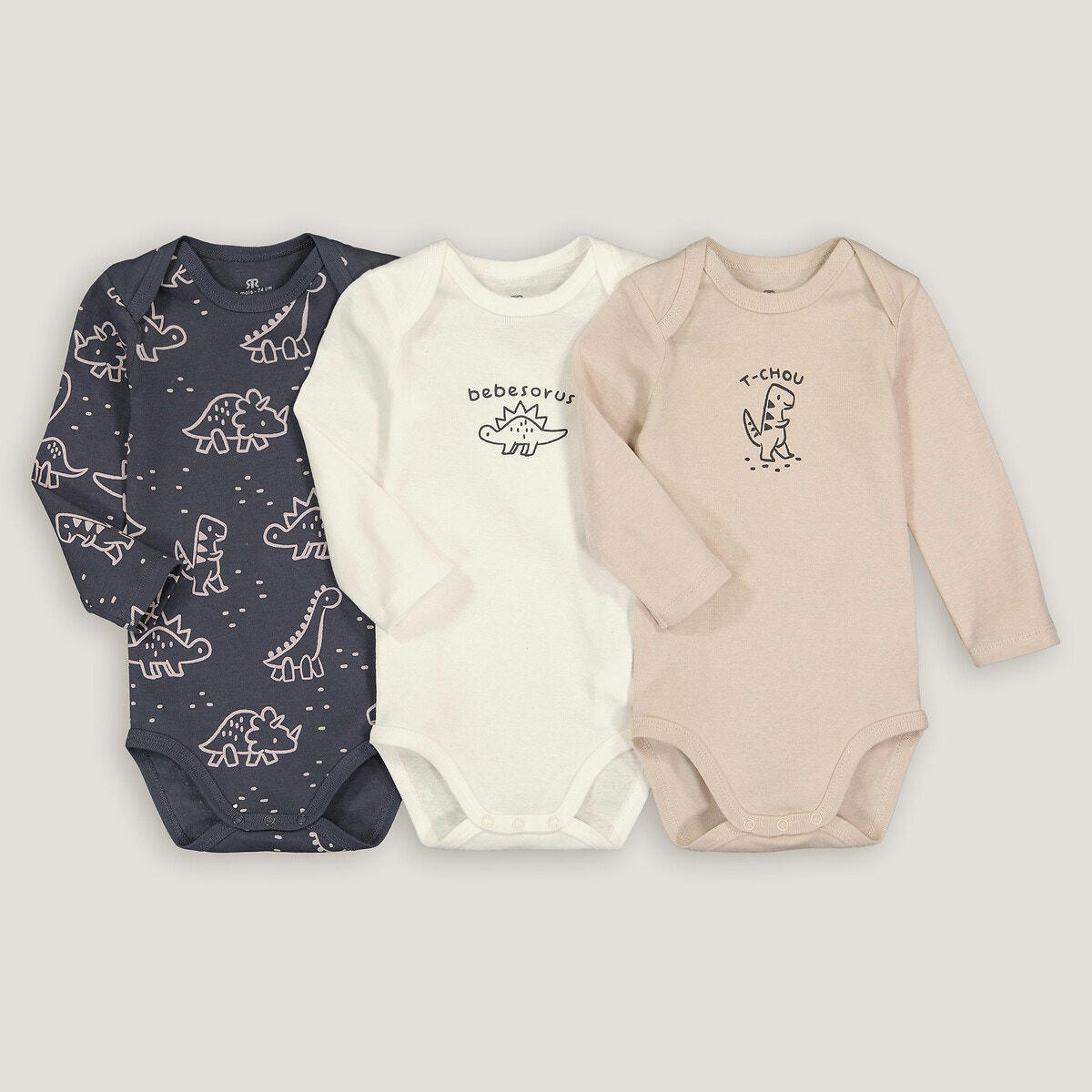 Lot de 3 bodies manches longues